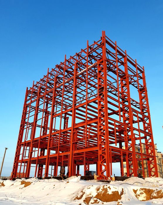 Услуги по изготовлению и монтажу металлоконструкций каркасных зданий