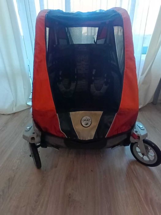 Двойна количка/ рикша за велосипед