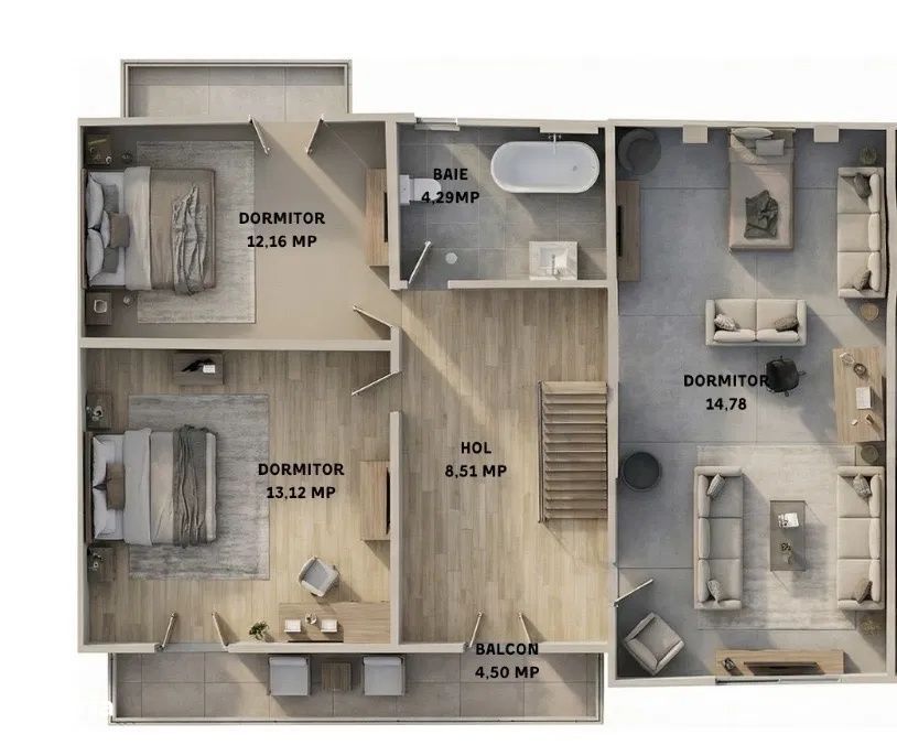 Casa tip duplex