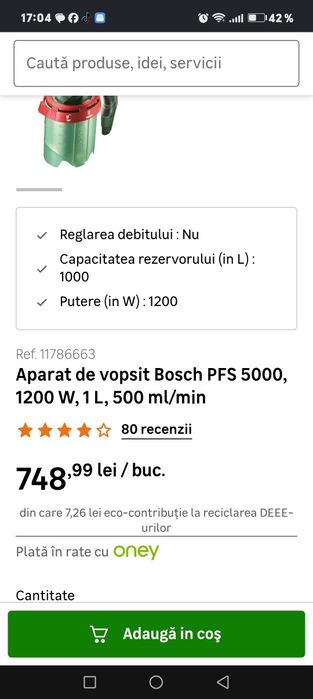 Aparat de vopsit lavabil bosch