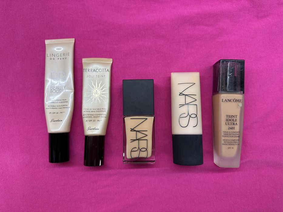 Фондьотени,ББ кремове Nars,Lancome,Guerlain