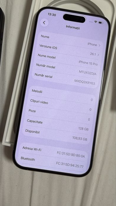 iPhone 15 Pro 128GB Silver