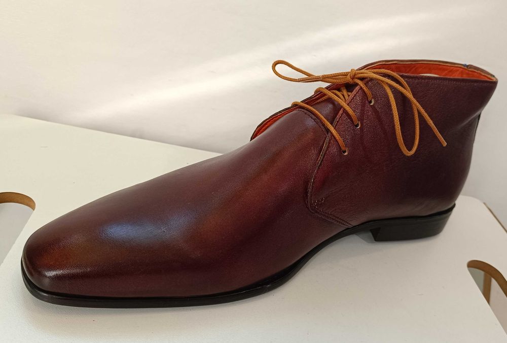 Ghete de lux 44 GREVE NOI lucrate manual piele naturala moale