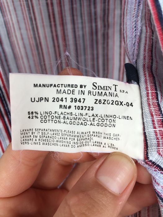 Ризка Armani jeans, Л, лен и памук, като нова