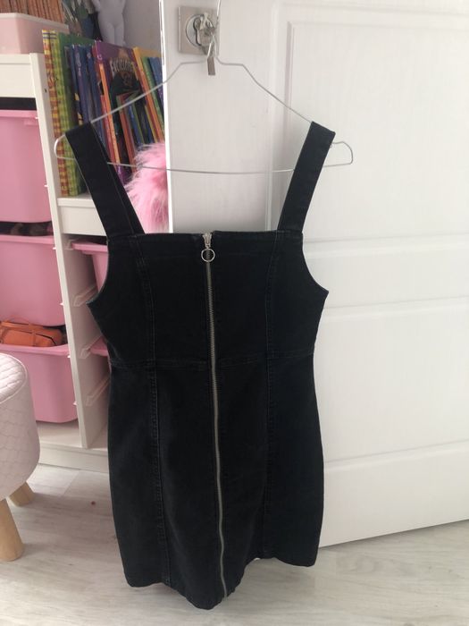 Sarafan jeans negru masura s