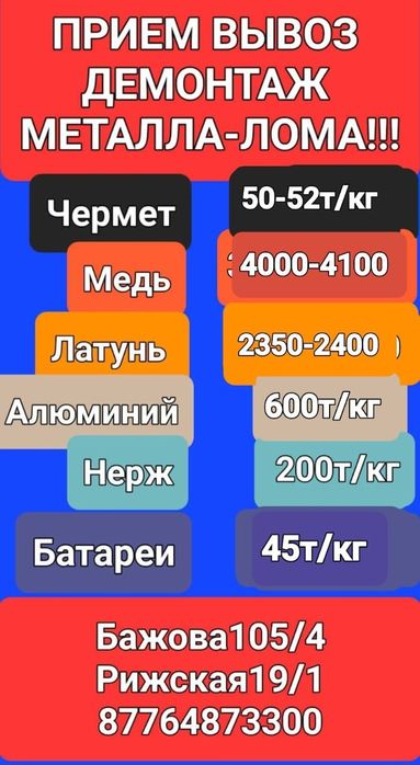 Приём Металла Вывоз Металла Лом черных металлов железный хлам бата
