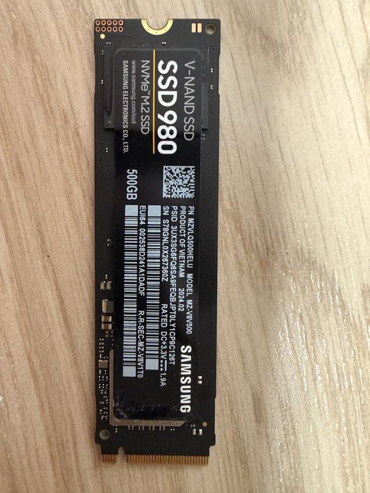 Samsung SSD 980 500GB NVMe M.2