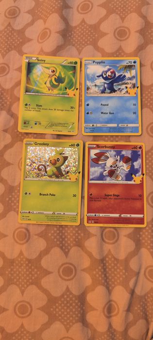 Колекционерски редки Покемон карти 4бр