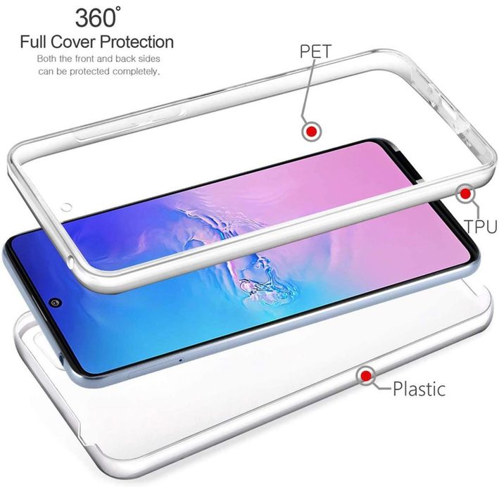 Husa 360, silicon transparent, protectie fata -spate, pentru Samsung A34 5G