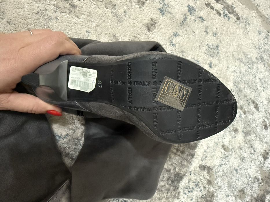 Cizme piele naturala cu toc