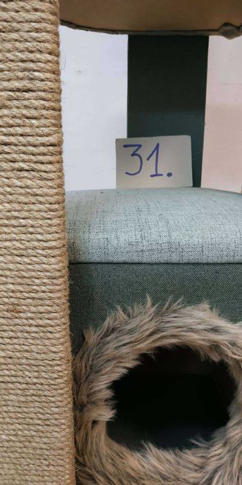 Нови 90см сглобени Котешки катерушки с къщичка – производител ОБЛЕН