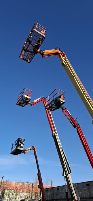Inchirieri nacele Baia Mare - nacela electrica, diesel 4x4, foarfeca 18m, brat articulat 28m, livrare cu flota proprie, ISCIR la zi