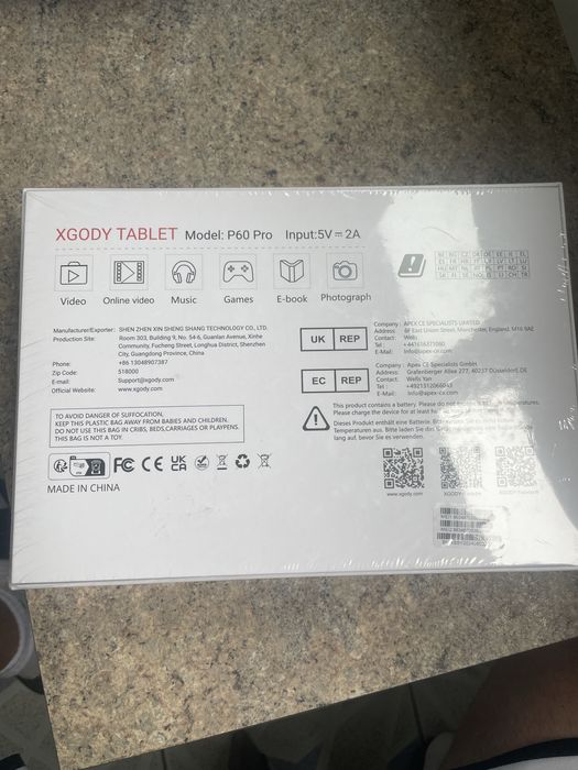 Tableta xgoby p60 Pro sigilata