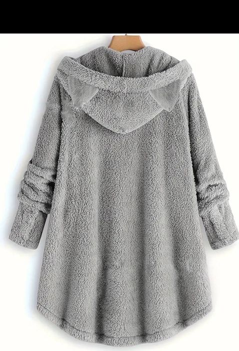 Ежедневен дамски пухкав суичър с коте