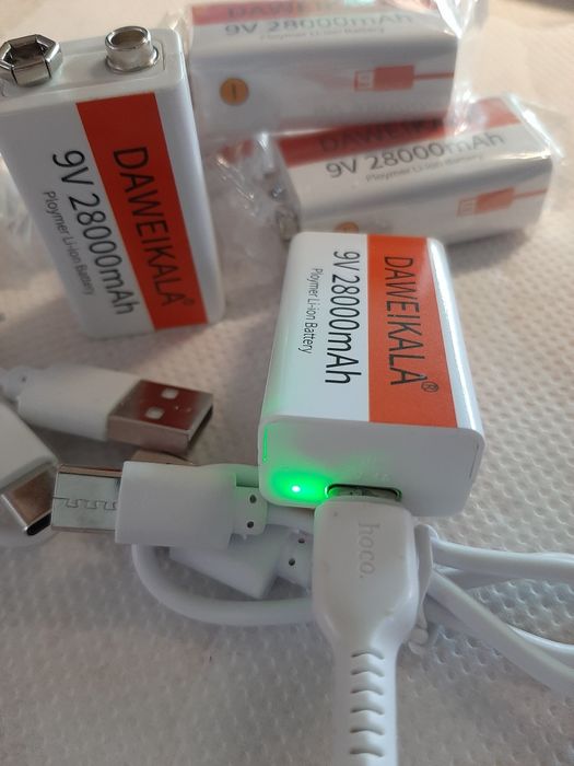 Презареждаща висококачествена батерия 9v