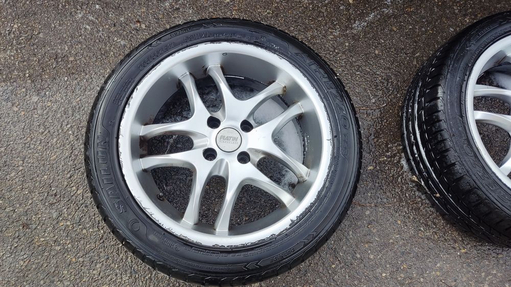 Лети джантите 4*108/17 с почти нови гуми