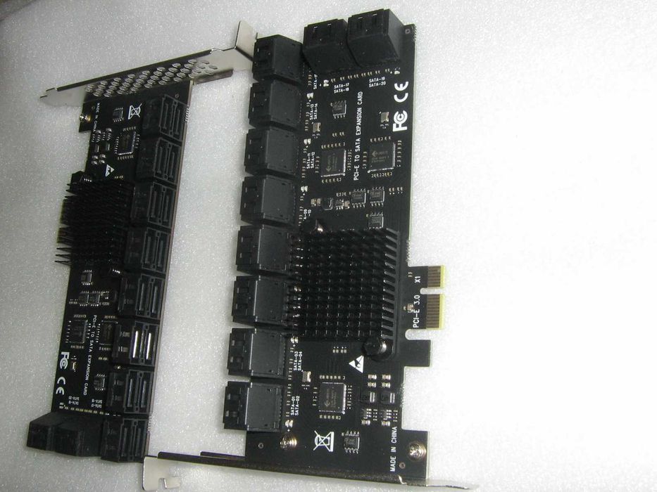 Vand ADAPTOARE PCI express X1 cu 20 de porturi SATA SATA 3.0 PCIe X1