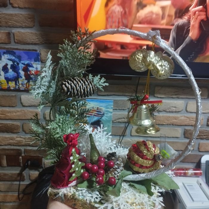 Новогодние мини украшение