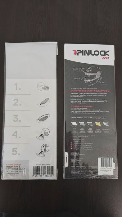 Pinlock слюдa за каска SCHUBERTH R2