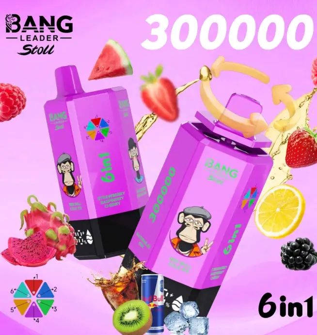 Vape 300k puffs, 6 arome in 1