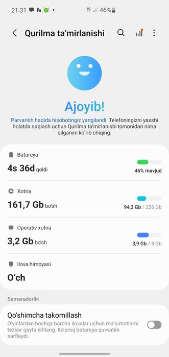 Samsung s10 5g ishlashlari zor