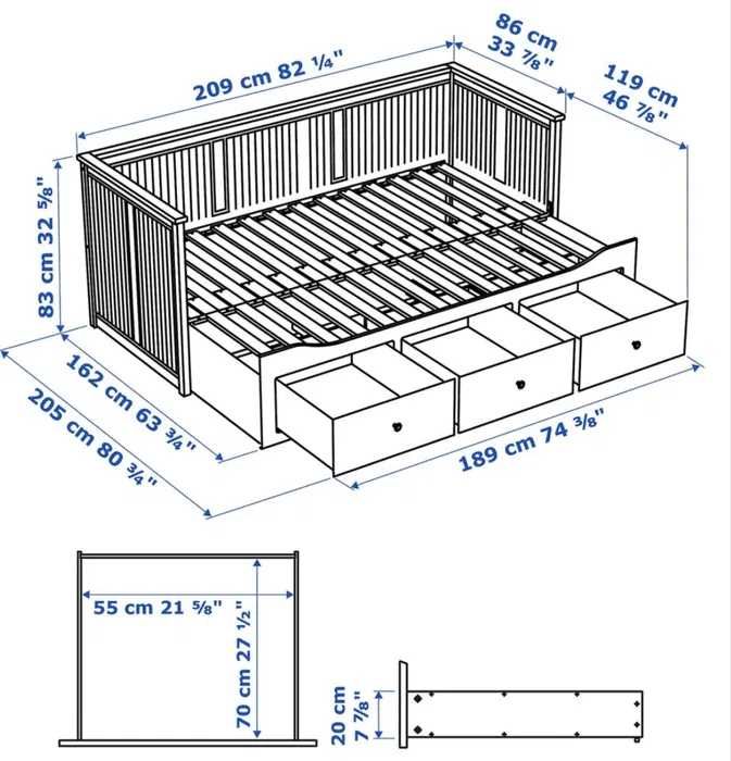 Divan extensibil  Ikea