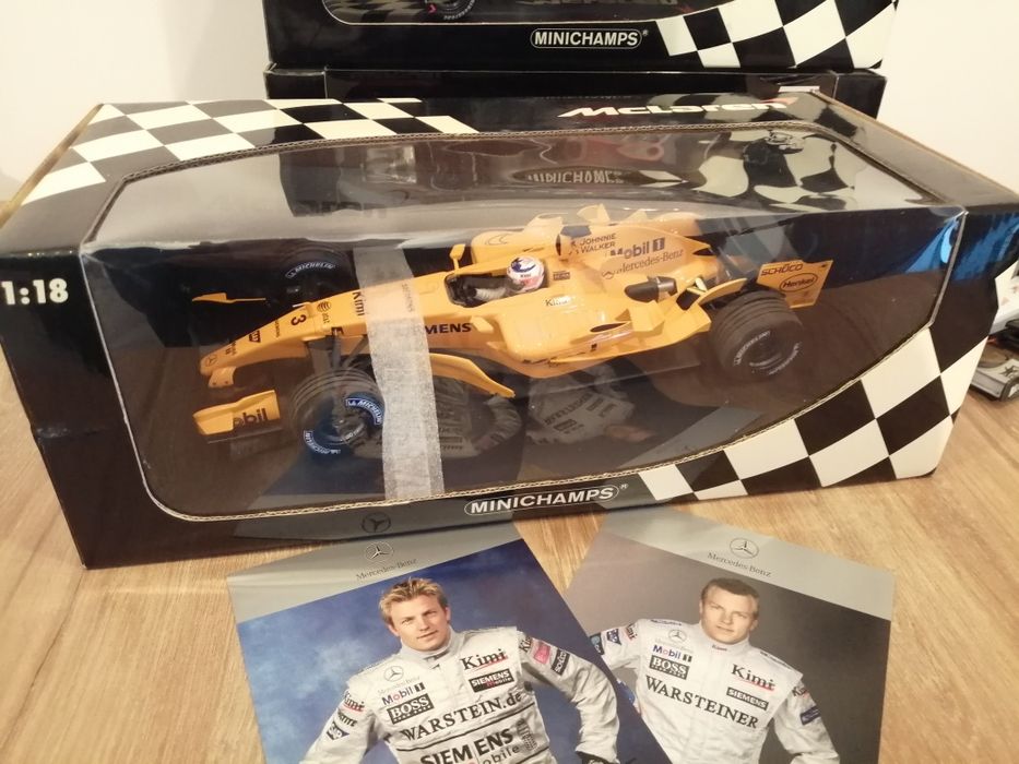 Mclaren Mercedes Kimi Raikkonen macheta formula 1 1.18 minichamps