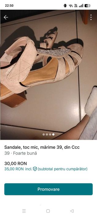 Sandale mărime 39 din CCC