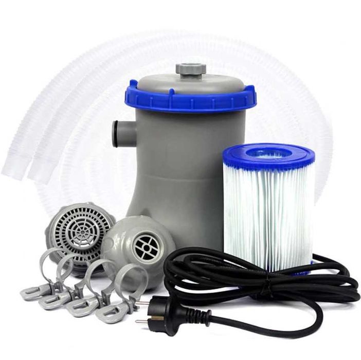 Pompa Filtrare Apa Piscina Intex Bestway Sistem Curatit 1249 L/ora + Filtru + Furtune + LIVRARE GRATUITA