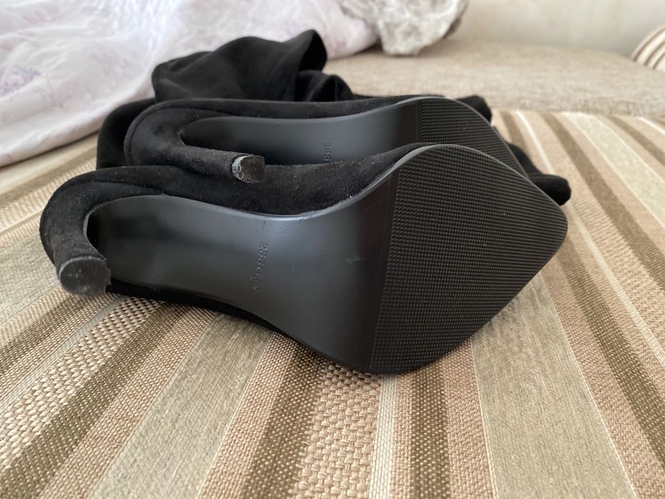 Ботфорты замшевые