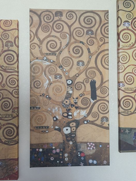 Интерьерная картина. Триптих Густав Климт