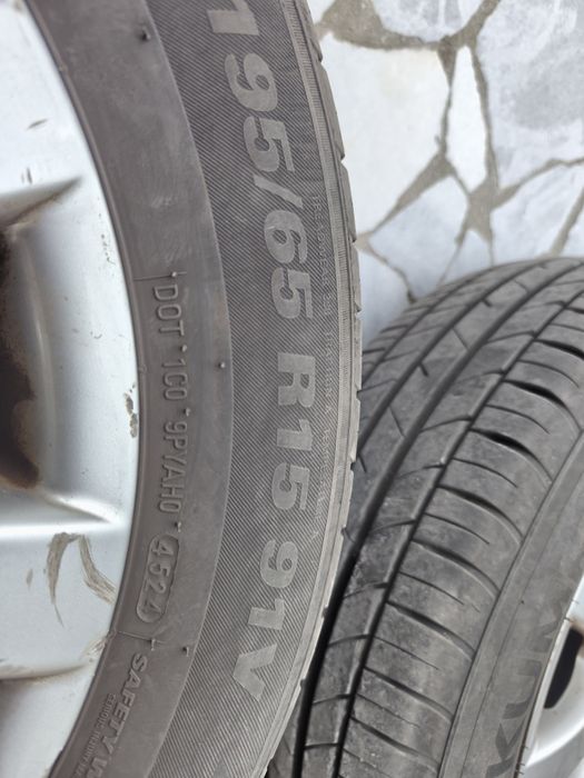 Джанти VW 15 5x112 с нови летни гуми