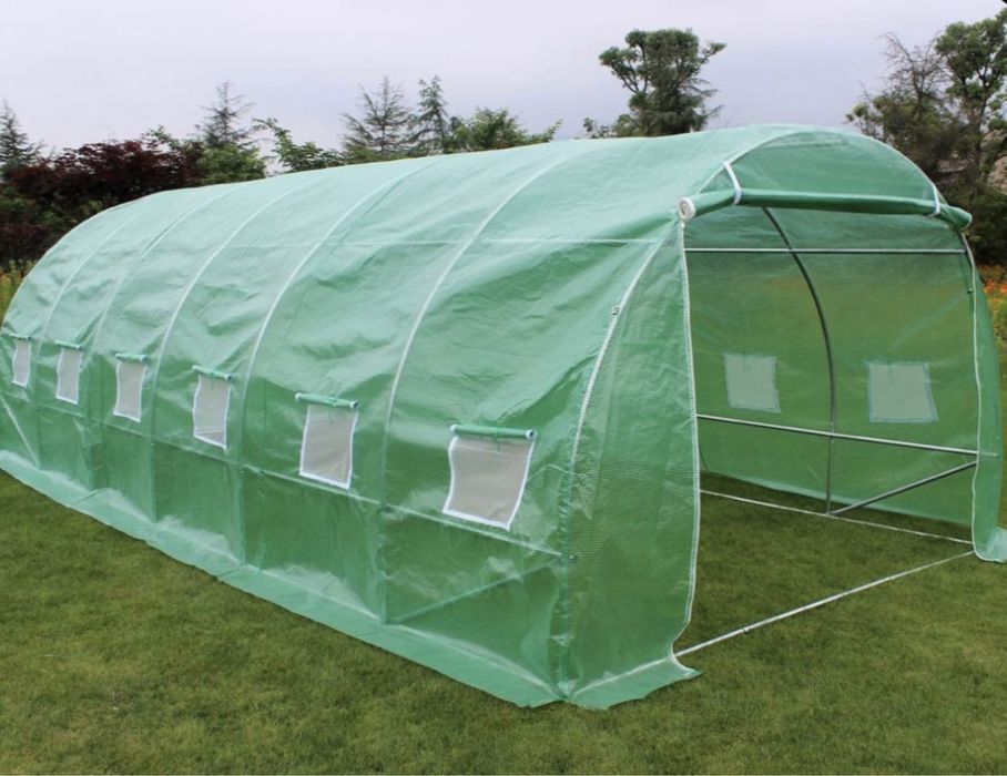 Сглобяема оранжерия - парник с 2 врати и UV защита  180-ГРАМА НА КВ.М.