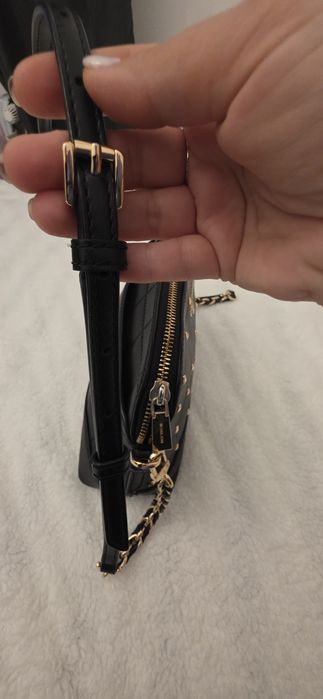 Michael Kors Jet Set Travel studded quilted crossbody bag – black, sma