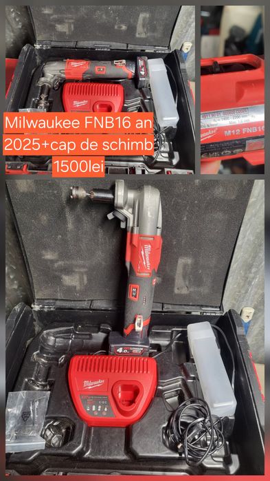 HI Milwaukee FBN16  M12 an 2025 +cap de schimb stare doarme buna