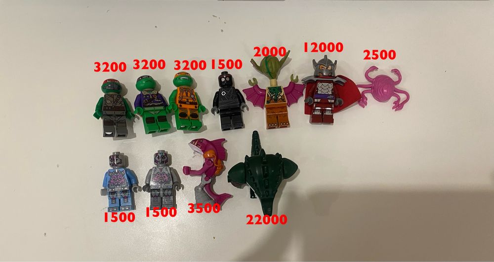 Лего черепашки ниндзя фигурки