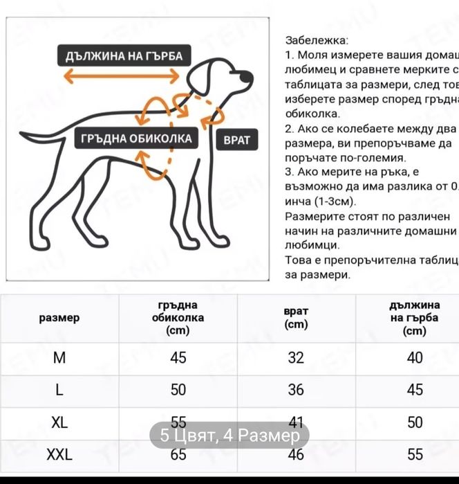 Дъждобран за куче
