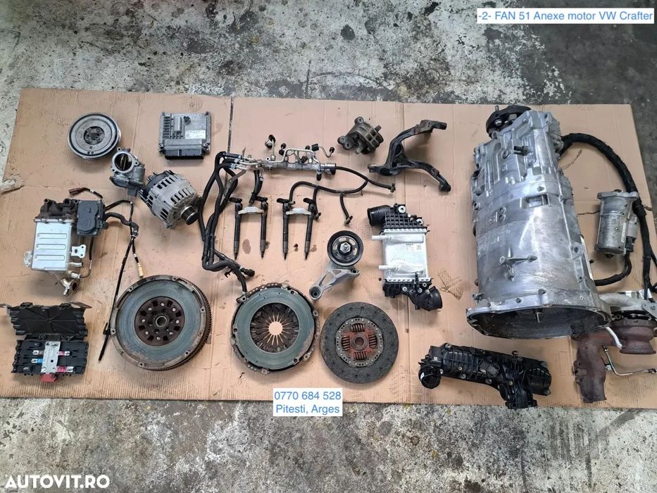 -2- Anexe motor VW Crafter 2.0 tdi 2016-2024 turbina electromotor galerie admisie cutie de viteze kit ambreiaj rampa injectoare