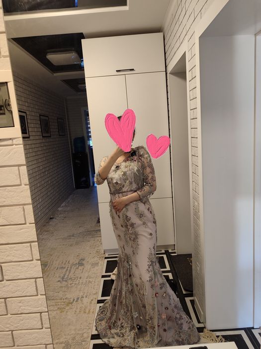 Вечернее длинное платье