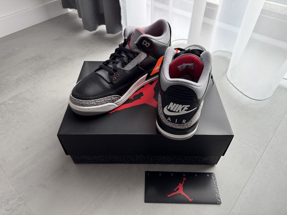 Nike Air Jordan 3 Black Cement - EU 47 / UK 11,5 / US 12,5