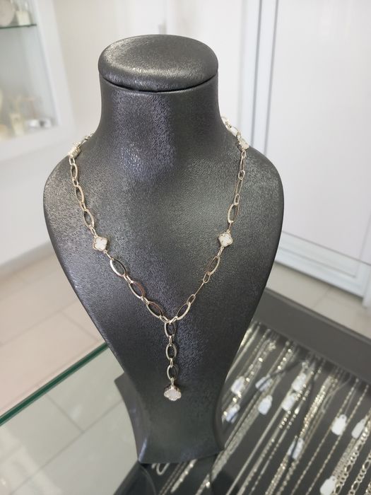 Синжир със детелинки сребро