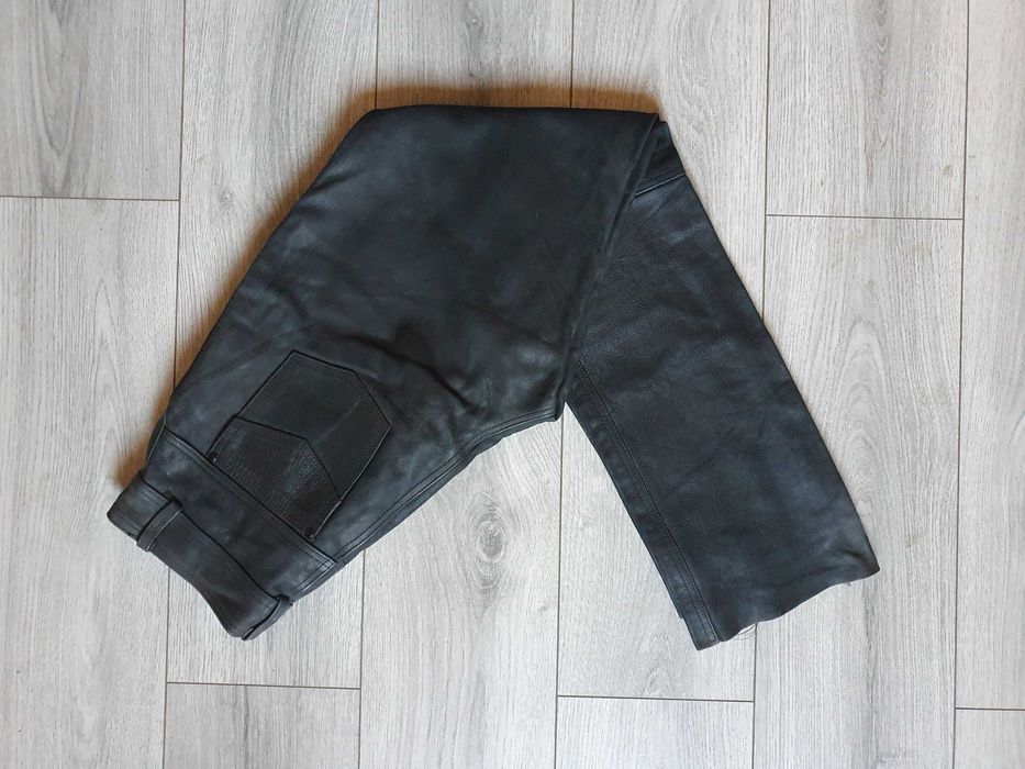 Pantaloni de piele Genuine Leather - Marimea L - 42 (Talie 74 cm)