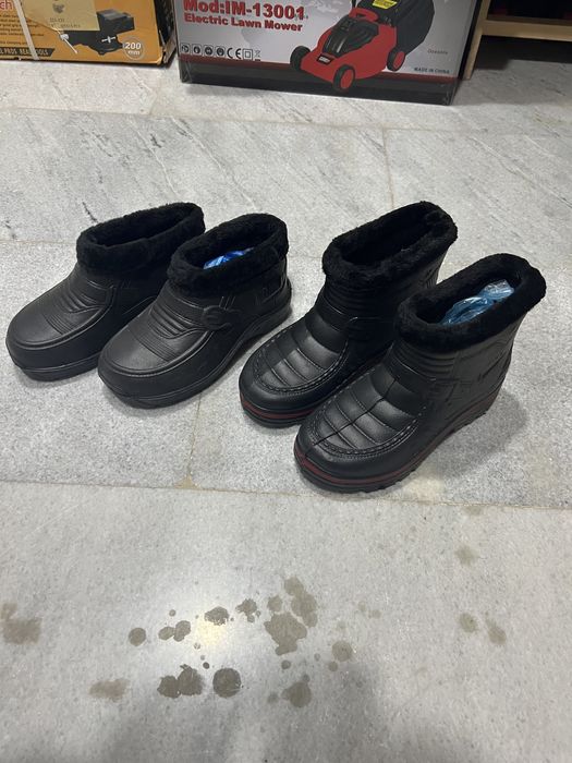 Сапоги резиновые с мехом/этик галоши