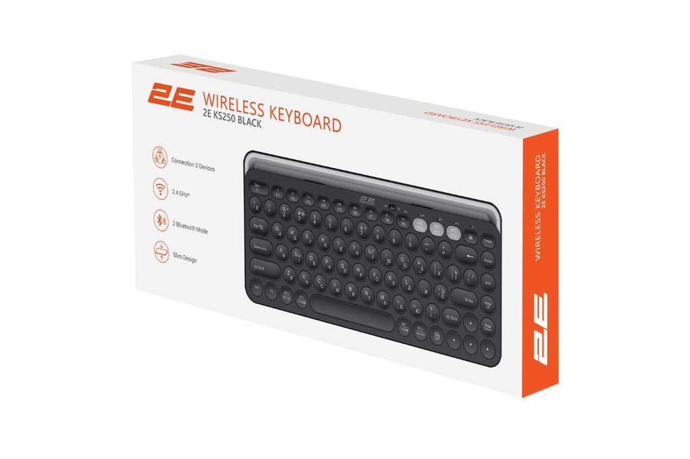 } Keyboard 2E KS250 WL BT Black
