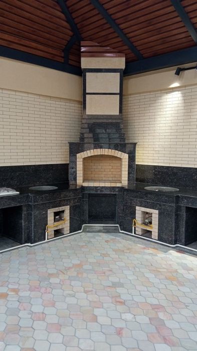 Камины, Летние кухни, Барбекю, Казаны.