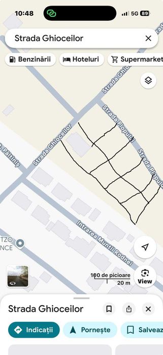 Vand lot de 400 mp2 in domnesti pe str plopilor