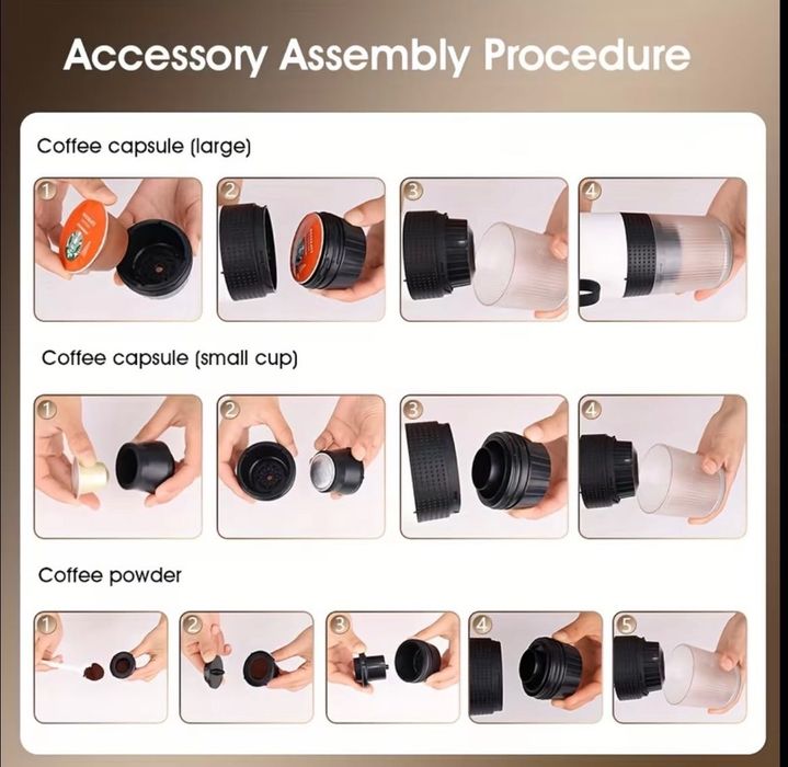 Преносима еспресо машина 3 в 1