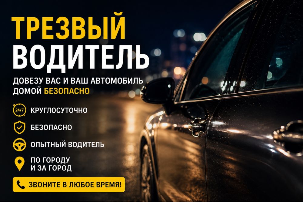 Трезвый водитель 24/7