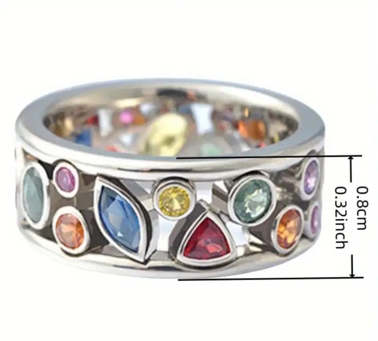 Кольцо серебристое