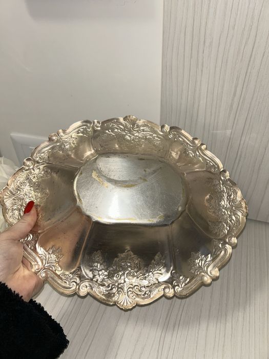 Bol fructiera alpaca argintata